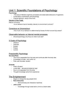 Psychology Notes / Papers for intro to psychology at SNHU psychology chapter psyche: soul ology: scientific study of something psychology: scientific study of Introduction To Psychology Notes, Developmental Psychology Notes, Psychology Research Methods Notes, Psychology Notes A Level Approaches, Intro To Psychology, Introduction To Psychology, Learning Psychology, Abnormal Psychology Pdf, Psychosexual Stages Of Development