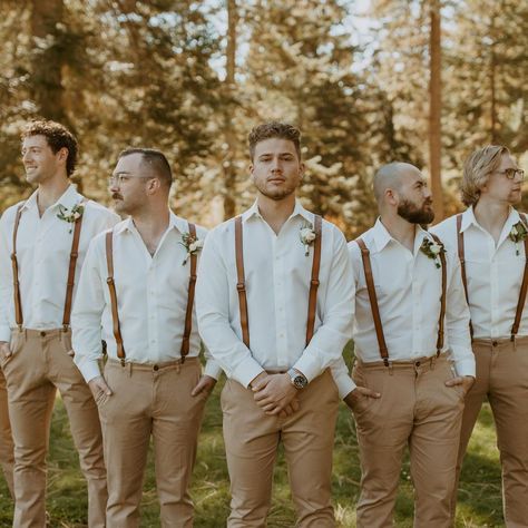 Groomsmen Attire Khaki, Country Groomsmen Attire, Groomsmen Attire Suspenders, Khaki Groomsmen, Boho Wedding Attire, Rustic Groomsmen Attire, Khaki Wedding, Rustic Wedding Attire, Boho Wedding Groomsmen