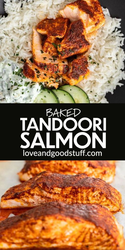 Indian Spiced Salmon Recipes, Indian Spiced Salmon, Salmon Curry Recipes Indian, Salmon Curry Indian, Roast Fish Recipes, Tandoori Salmon Recipes, Salmon Indian Recipes, Indian Salmon Recipes, Salmon Mediterranean Recipes