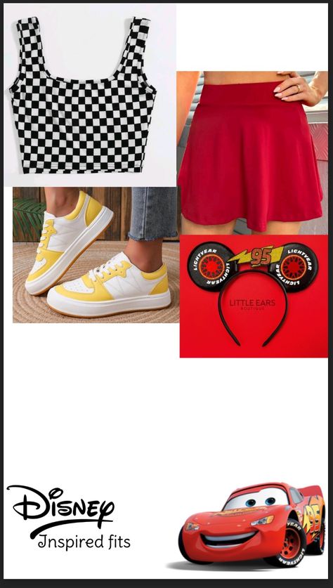 Dress Like Disney Characters, Characters Inspired Outfits, Outfit Disney, Disney 2024, Disney Outfit, Character Inspired Outfits, Disney Fashion, Lightning Mcqueen, Inspired Outfits