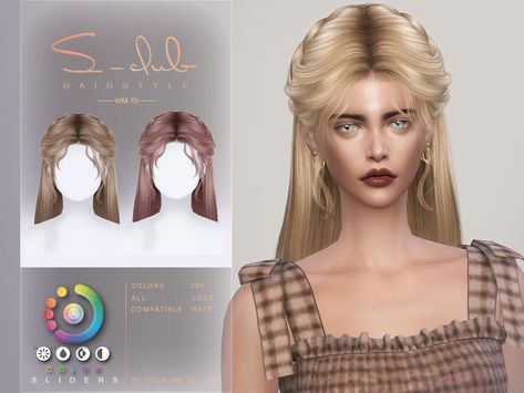 The Sims Resource - Elegante long hair with twist braid (SpriteII) by S- Club Los Sims 4 Mods, Pelo Sims, Sims 4 Game Mods, Twist Braid, Sims 4 Expansions, Sims 4 Dresses, Club Hairstyles, Sims4 Clothes, Sims 4 Collections