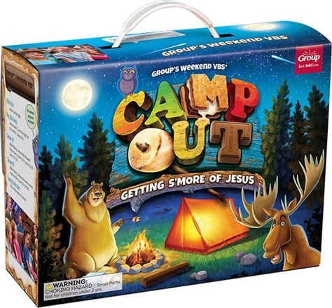 camp out weekend vbs starter kit Vbs Camping Theme, Camp Out Vbs, Sunday School Themes, Camping Vbs, Bible School Themes, Backyard Campout, Camp Vbs, Vacation Bible School Themes, Bible School Ideas