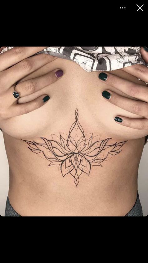 Chest Mandala, Sternum Tattoo Design, Lotus Flower Tattoo Design, Sternum Tattoo, Tattoo Design Book, Modern Tattoos, Flower Tattoo Designs, Chest Tattoo, Mini Tattoos