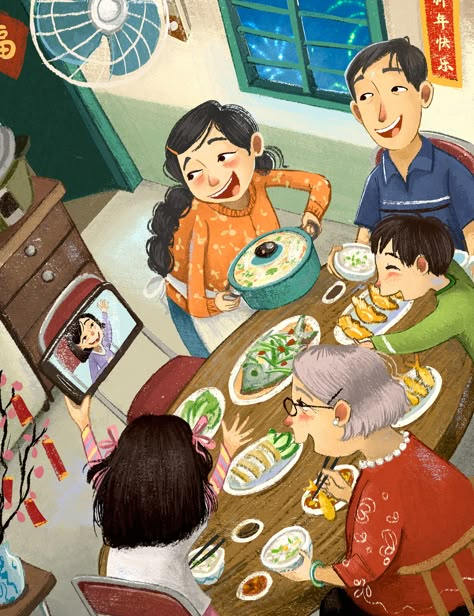 Complete Family, Illustration Art Kids, New Year Illustration, Home Doctor, Family Drawing, Picture Books Illustration, Book Illustration Art, 수채화 그림, Family Illustration