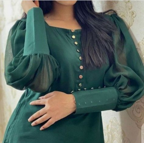 Balloon sleeves Long Cuff Sleeves Design For Kurtis, Cuff Sleeves Designs For Dresses, Sleeves Pattern For Gown, Cuff Sleeves Design For Kurtis, Cuff Sleeves Kurti, Sleeves Pattern For Kurtis, Cuff Sleeves Design, Trending Sleeves Design, Trending Sleeves