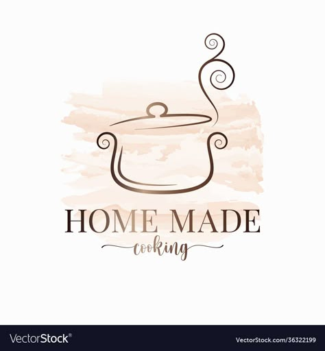 Cooking Business Logo Ideas, Home Cooking Logo Design, Logo Ideas For Food Business, Logo For Restaurant Ideas, Logo Design Food Kitchens, Kitchen Logo Design Branding, Cooking Logo Ideas, Food Logo Design Ideas Creative, Logo For Food Business