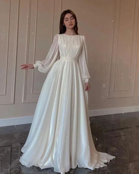 Women's Fashion Lantern Pearlescent Yarn White Dress available at wholesale price 💕 #WomenWear #TrendyStyle #wholemart99 #trendydresses Princess Fairy, Maxi Dresses For Women, Evening Dress Fashion, Elegant Casual, Aline Dress, Women's Evening Dresses, Round Neck Dresses, Elegant Dresses Long, White Maxi