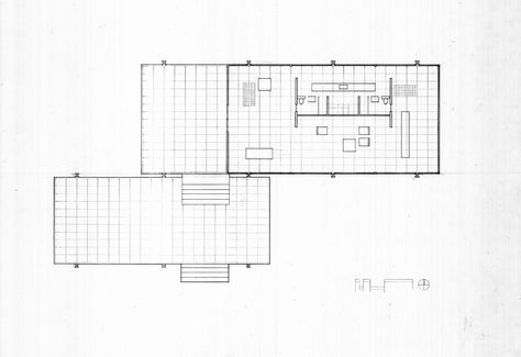 Farnsworth House on Behance Farnsworth House Plan Dimensions, Farnsworth House Interior, Farnsworth House Plan, Architecture Tutorial, Patio House, Farnsworth House, Architecture Design Sketch, Architectural Drawing, School Project