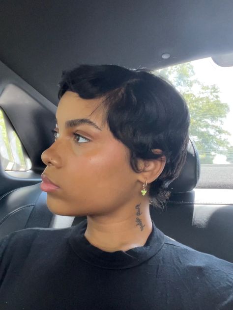 Big Chop Relaxed Hair, Long Pixie Haircut Curly, Latina Pixie Cut, Latina With Short Hair, Straight Pixie Haircut, Pixie Cut Natural Hair, Nia Long Hair, Quick Weave Pixie Cut, Hats With Short Hair