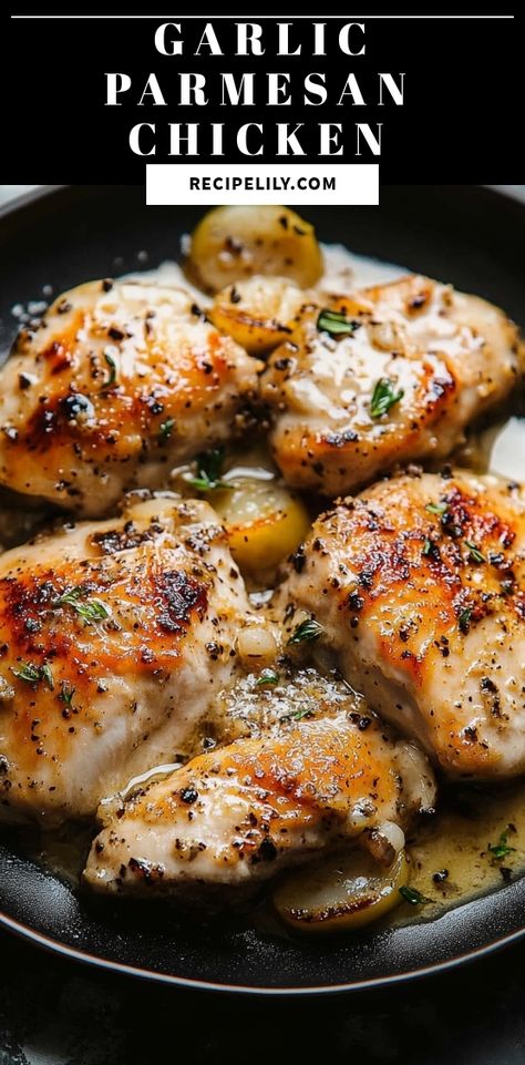 Indulge in the irresistible flavors of Garlic Parmesan Chicken, a dish that’s sure to impress family and friends! This succulent chicken is coated in a golden, buttery garlic and Parmesan crust that will have everyone asking for seconds. Perfect for weeknight dinners or special occasions, this recipe is a breeze to whip up and pairs beautifully with your favorite sides. Dive into this mouthwatering meal that combines simplicity and taste, leaving a lasting impression. Discover the secret to juicy, flavorful chicken that will elevate your dining experience. Follow for more delicious recipes and tips! Golden Chicken Recipe, Amazing Forgotten Chicken Recipe, Chicken Italian Seasoning, Chicken Parmesan Recipe Easy, Chicken Cutlet Recipes, Chicken Parmesan Recipe, Chicken With Italian Seasoning, Chicken Parmesan Casserole, Garlic Chicken Recipes