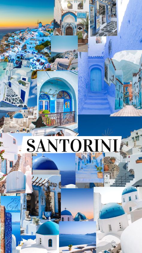 Santorini Aesthetic, Cute Images For Wallpaper, Summer Vacation Spots, Cute Home Screens, Travel Collage, Greece Hotels, Cute Summer Wallpapers, Dream Vacations Destinations, Greece Holiday