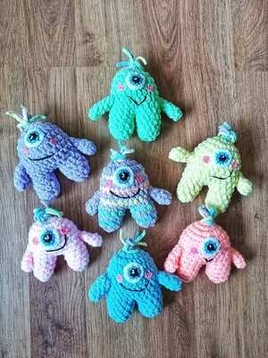 Baby Monster — BabyCrochetDesigns Monster Amigurumi, Dinosaur Monster, Plush Crochet, Crochet Monsters, Crochet Keychain Pattern, Crochet Animals Free Patterns, Crochet Amigurumi Free Patterns, Crochet Amigurumi Free, Baby Monster