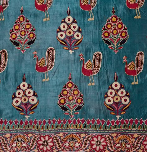 India Pattern, Asian Textiles, Indian Patterns, Indian Prints, Indian Textiles, Indian Aesthetic, Victoria And Albert Museum, Textile Patterns, Embroidered Silk