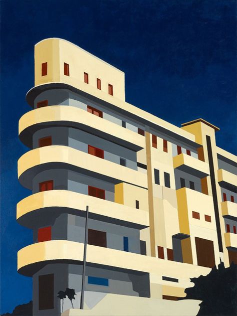 Andy Burgess, Bauhaus Building, Bauhaus Interior, Bauhaus Architecture, Building Entrance, Bauhaus Movement, Building Illustration, Bauhaus Art, Walter Gropius