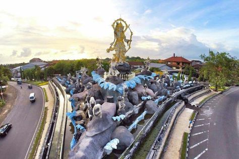 Murti of Shree Rama (Titi Banda) on the outskirts of Denpasar, Bali, INDONESIA Pictures For Wallpaper, Denpasar Bali, Colonial Times, For Wallpaper, Denpasar, Bali, Street View, Indonesia, Road