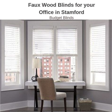 Are you looking faux wood blinds in Stamford? Then, Budget Blinds of Stamford/Rowayton brings the showroom to you, accurately measures your windows, and installs your blinds, shades, shutters as per your requirement.  We expertly measure your space, install beautiful window treatments, and back it up with the best warranty in the business so you can sit back and relax. Budget Blinds, Modern Blinds, Living Room Blinds, Bedroom Blinds, Faux Wood Blinds, House Blinds, Mini Blinds, Hunter Douglas, Wood Blinds