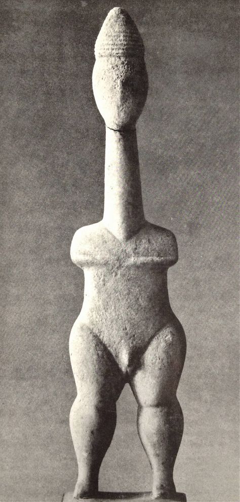 Cycladic sculptures [Greece] ~ "Male Figure". Marble. 2000 B.C. ( 25 cm). | #art #sculpture #figurative Neolithic Art, Ancient Near East, Ancient Sculpture, Male Figure, Sculptures & Statues, Source Of Inspiration, Art Sculpture, Ancient Art, Little People