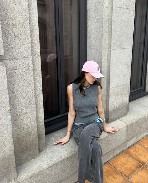 @nereabianche in teddy cap pink 🧸 soon 💓 Pink Cap Outfit, Cap Outfit, Sustainable Accessories, Pink Cap, Pink Knit, Knit Cap, May 7, Knitting, Pink