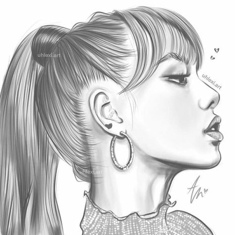 #lisa #blackpink Blackpink Drawing Pencil, Designer Cake, Pencil Sketch Images, Cake Decorator, 얼굴 그리기, Animal Portraits, Beauty Art Drawings, Kpop Drawings, Portrait Sketches