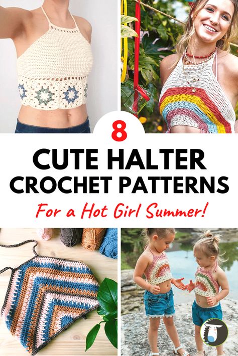 Crochet Patterns Halter Tops, Crochet Triangle Top Pattern, Knit Halter Top Pattern Free, Crochet Halter Top Pattern Free Easy, Crochet Halter Tops Free Patterns, Crochet Halter Pattern, Easy Crochet Halter Top, Halter Top Pattern Free, Crochet Halter Top Pattern Free