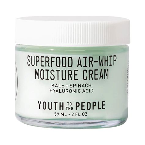 I Have Oily Skin, and This Is the Best Lightweight Face Cream I've Ever Tried Green Tea Moisturizer, Creamed Kale, Youth To The People, Hyaluronic Acid Moisturizer, Lightweight Moisturizer, Best Moisturizer, Moisturizer For Dry Skin, Gel Moisturizer, Clean Skincare