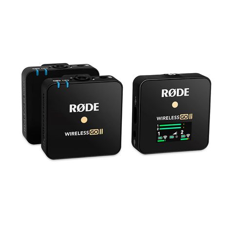 Wireless GO II | Dual Wireless Mic System | RØDE Microphones Rode Microphone, Microphone Preamp, Wireless Microphone, Professional Audio, Computer Desktop, Digital Audio, Audio System, Dslr Camera, Microphones