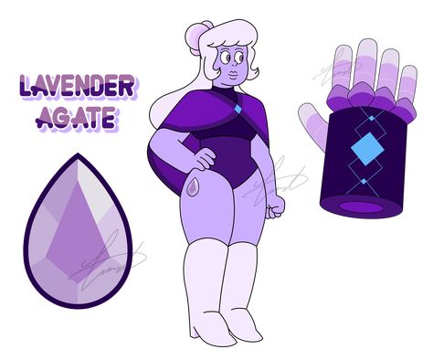 Lavender Agate Steven Universe Agate Oc, Gemsona Ideas, Steven Universe Fusion, Crystal Gems Steven Universe, Steven Universe Diamond, Steven Universe Oc, Steven Universe Anime, Gender Pronouns, Steven Universe Au