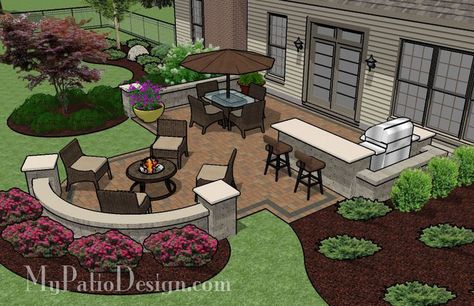 my patio designs | Patio for Backyard Entertaining | Patio Designs and Ideas Patio Homes, Patio Entertaining, Backyard Layout, Backyard Entertaining, Backyard Inspiration, Web Images, Yard Design, Dream Backyard, Backyard Projects