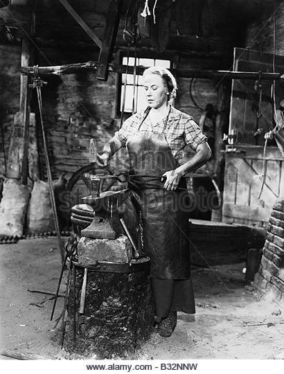 Female Blacksmith, Underground Bunker, Blacksmith Tools, Blacksmith Shop, Aprons Vintage, Pose Reference Photo, Digital Technology, Art Festival, Knife Making