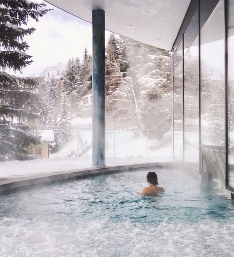 Church Design Architecture, Onsen Japan, Norway Winter, Spa Girl, Winter Resort, Cabin Aesthetic, Outdoor Bath, Thermal Bath, Ski Holidays