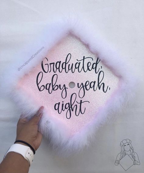 Fluffy Graduation Cap, Glitter Graduation Cap, College Graduation Cap Decoration, Graduation Cap Designs, Cap Decorations, Graduation Cap Decoration, Cap Designs, Grad Cap, College Graduation