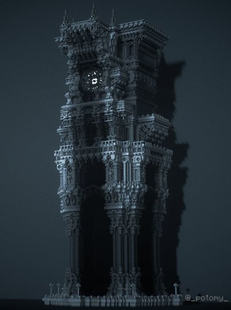 Tower Minecraft House, Gothic Minecraft Castle, Gothic Architecture Minecraft, Minecraft Gothic House, Minecraft Palace, Goth Architecture, Gothic Style Architecture, Castle Exterior, Minecraft Houses Blueprints