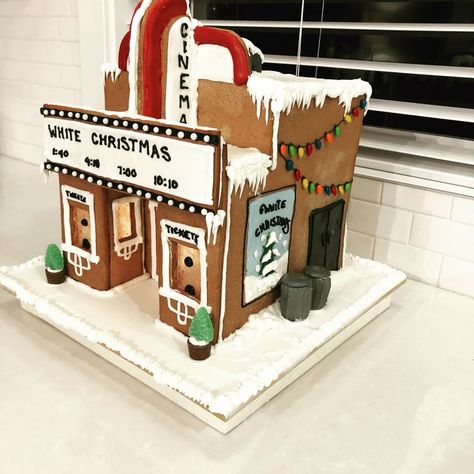 Igloo Gingerbread House, Movie Themed Gingerbread House Ideas, Gingerbread House Movie Theme, Gingerbread House Architecture, North Pole Gingerbread House, Unique Gingerbread House Ideas Design, Gingerbread Competition Ideas, Ginger Bread House Ideas Creative, Gingerbread House Creative