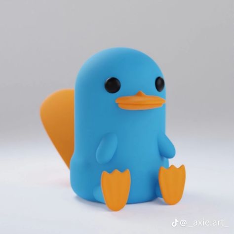 Perry The Platypus Stuffed Animal, Clay Perry The Platypus, Clay Platypus, Platypus Stuffed Animal, Perry Platypus, Perry The Platypus, Platypus, Cute Stuffed Animals, Clay Art