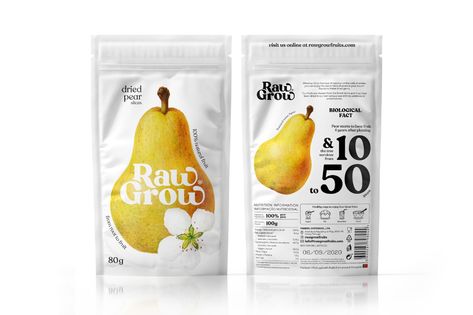 Raw Grow dried fruits – Packaging Of The World Pizza Fruit, Fruit World, Sugar Packaging, Fruit Creations, Dried Fruit Snacks, Fruit Packaging, Consumer Packaging, Brand Creation, Food Packaging Design