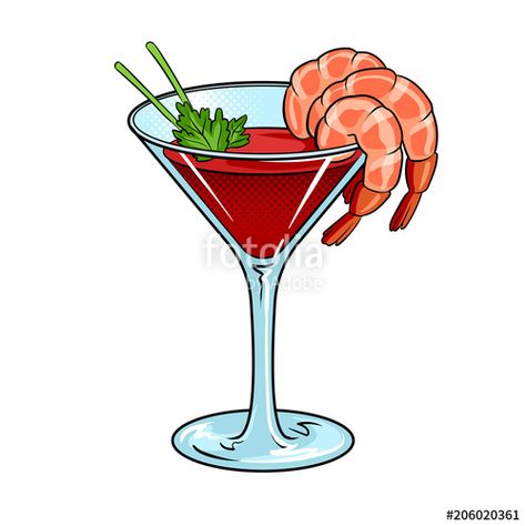 Shrimp Cocktail Drawing, Making Change Worksheets, Shrimp Drawing, Cocktails Drawing, Cocktails Clipart, Cocktail Pictures, Pop Art Vector, Basic Algebra, Cocktail Images