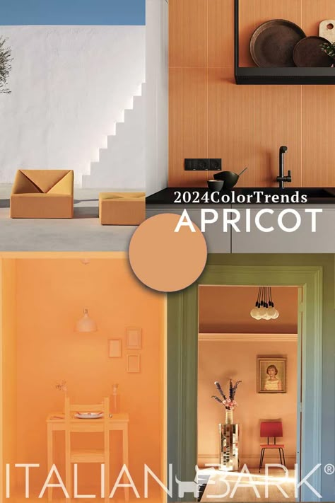 2024 Homeware Trends, Fall 2023 Color Trends Home, Apricot Color Combination, Apricot Interior Design, Homeware Trends 2023, Interior Trend 2023 2024, 2023 2024 Home Decor Trends, Trend 2024 Interior, 2024 Interior Colour Trends