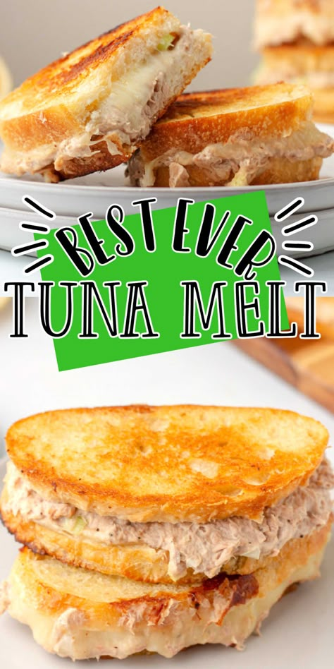 Best Tuna Melt Sandwich, Sandwich Melts, Tuna Melt Sandwich, Tuna Fish Recipes, Tuna Melt Recipe, Sweet Relish, Canned Tuna Recipes, Sandwhich Recipes, Slider Sandwiches