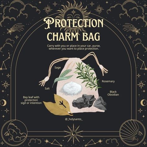 Protection Bags Witchcraft, Spell Charm Bags, Witchcraft Charm Bags, Protection Satchel Witchcraft, Witchcraft Bag Spells, Protection Sachet Bags, Witch Charm Bags, Spell Bags Witchcraft, Self Protection Spell Jar