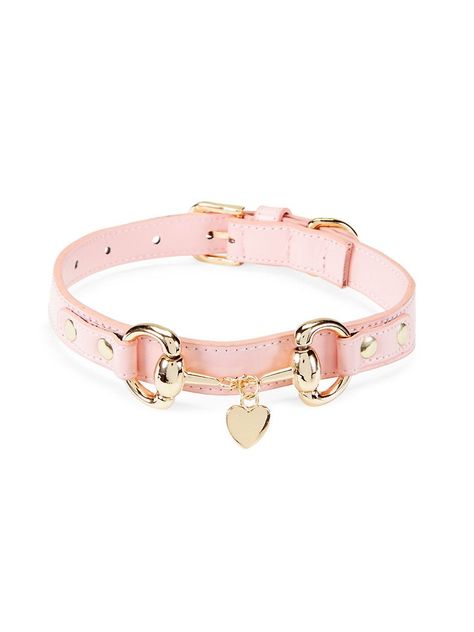 Stacy Luxury Dog Collar Pink Dog Aesthetic, Dog Collar Aesthetic, Dogs Luxury, Diy Leather Dog Collar, Pretty Dog Collars, Luxury Dog Accessories, Dog Collars Girly, Dog Collar Pattern, Gold Dog Collar