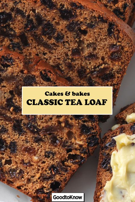 Our tea loaf recipe is easy to make and is best served with a generous helping of butter. This tea loaf recipe combines Rooibos tea bags, mixed dried fruit and sweet brown sugar together to make a delicious cake that is complete with a generous helping of butter – the perfect afternoon treat. This recipe serves 10-12 people and will take around 1hr and 15 mins to make and bake. #classictealoaf #tealoafrecipe #easytealoafrecipe #classiccakes #classiccakerecipes #classiccakesandbakes Fruit Loaf Cake Recipe, Rooibos Cake, Tea Loaf Recipe, Fruit Loaf Recipe, Boston Brown Bread, Fruit Loaf, Showstopper Cakes, Tea Loaf, Easy Teas