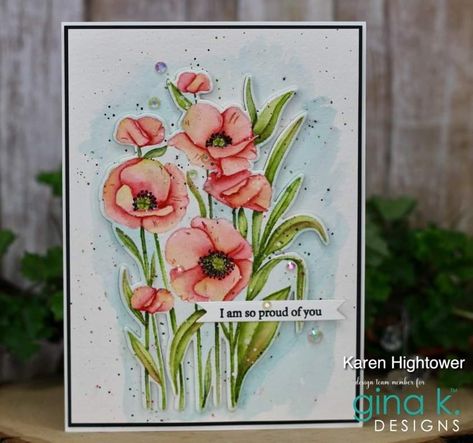 Partner Appreciation, Flower Gladiolus, Stamp Tv, Poppy Garden, Gladiolus Flower, Gina K Designs, Gina K, Garden Items, Design Stamps