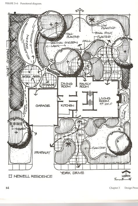 Basic Landscape Design: Simple Steps for Planning your Garden (Large or Small) – ALWright's Blog Contour Map Architecture, Basic Landscape, Simple Landscape Design, Analysis Architecture, Site Analysis Architecture, Landscape Architecture Plan, Conceptual Sketches, Landscape Design Drawings, Simple Landscape