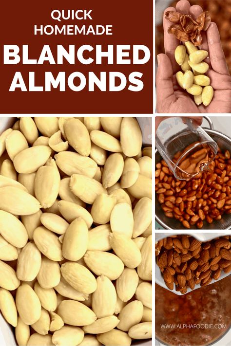 Almond Paste Recipes, Make Almond Flour, Almond Butter Recipes, Soaked Almonds, Baking With Almond Flour, Canned Food Storage, Almond Flour Recipes, Nut Recipes, Blanched Almonds