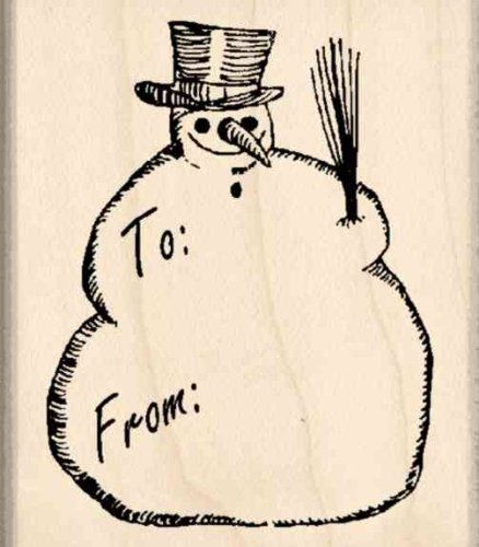 To From Snowman Rubber Stamp  134 inches x 2 inches >>> Read more reviews of the product by visiting the link on the image. Gift Tag Christmas, Usa Stamps, Snowman Gifts, Bday Cards, Envelope Art, Stamp Blocks, Craft Printing, Foil Stamping, Amazon Art