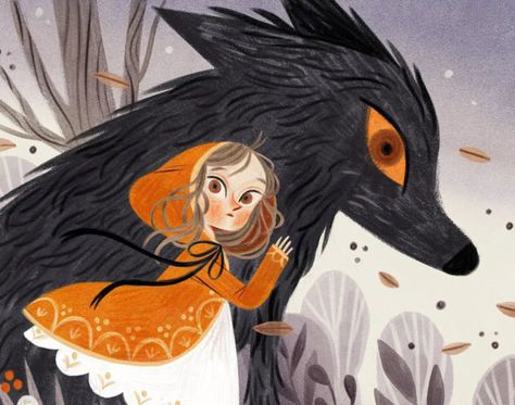 Red Riding Hood Art, Wolf Illustration, Picture Books Illustration, Book Illustration Art, Childrens Books Illustrations, Fairytale Illustration, Little Red Riding Hood, Childrens Illustrations, Children's Book Illustration