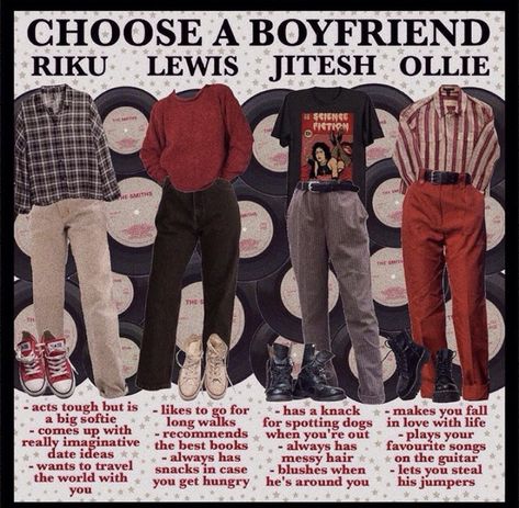 Choose A Boyfriend, Breakfast Club Movie, Mood Clothes, Make A Character, Dream Boyfriend, Book Writing Inspiration, Academic Motivation, Funky Outfits, Study Motivation Inspiration