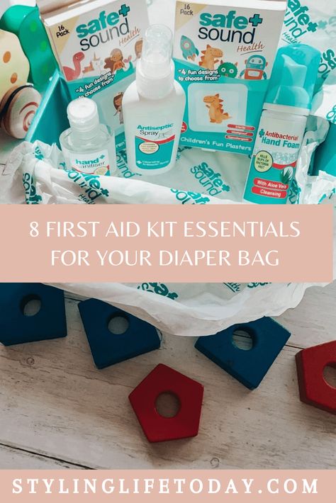 First Aid Kit Essentials, Kinship Care, Mini First Aid Kit, Diaper Bag Essentials, Being A Parent, Health Design, Bag Essentials, Aid Kit, First Aid Kit