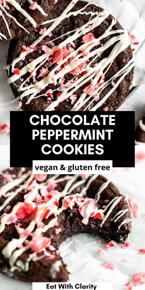 Gluten Free Christmas Treats, Chocolate Peppermint Cookies Recipe, Gluten Free Christmas Desserts, Peppermint Cookie Recipe, Gluten Free Holiday Cookies, Gluten Free Christmas Cookies, Chocolate Peppermint Cookies, Gluten Free Holiday, Gluten Free Cookie Recipes