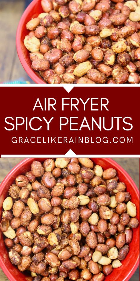 Spanish Peanuts Recipes, Raw Spanish Peanuts Recipes, Air Fryer Roasted Peanuts Recipe, Fried Peanuts Recipe, Candied Walnuts Easy Air Fryer, Roasting Nuts In Air Fryer, Roasted Cashews In Air Fryer, Spicy Peanuts Recipe, Roasting Cashews In Air Fryer